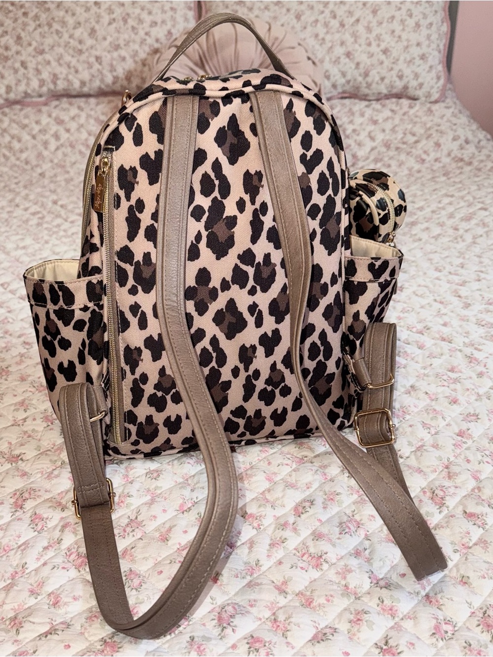 Itzy Ritzy Leopard Mini Backpack with Mini Bag - Picture 2 of 12